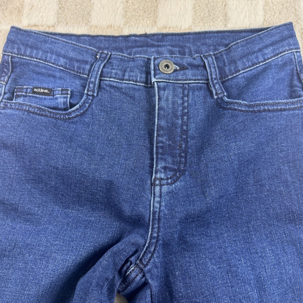 Kuhl Womens Straight Leg Jeans Dark Indigo Blue Denim Outdoor Pants Size 2 - Picture 7 of 15